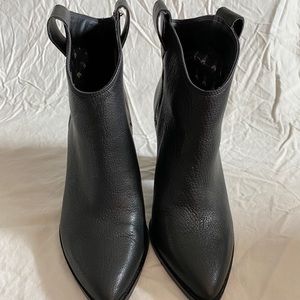Lucky brand black heeled boots- NEVER WORN!
